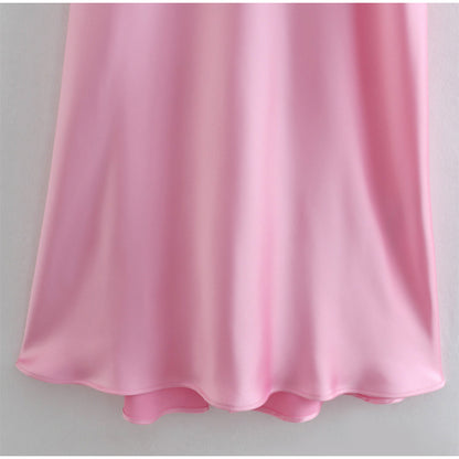 Satin Elegant Backless Dress