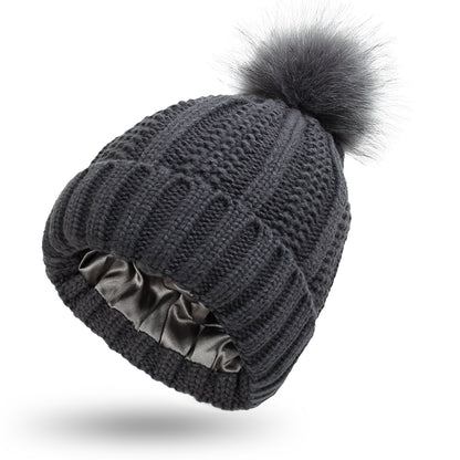 Pom-Pom Knit Hat