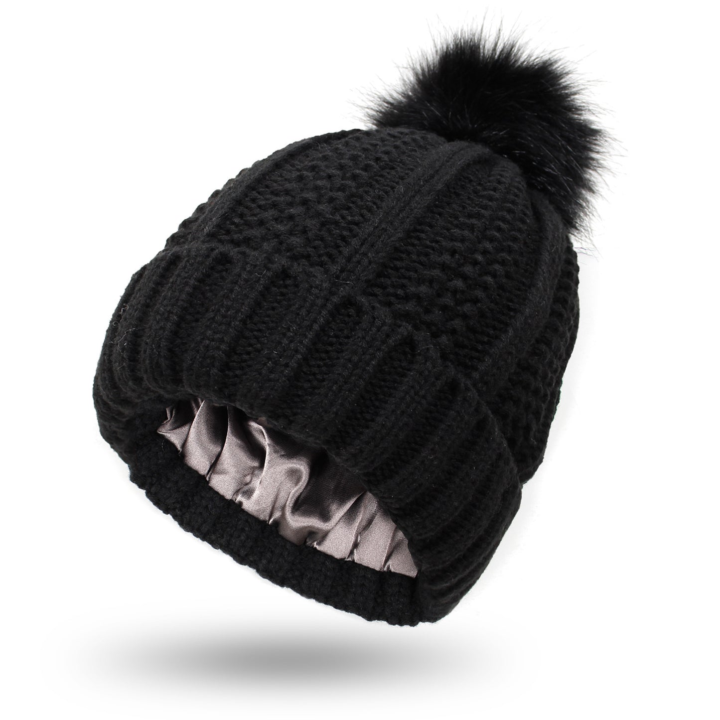 Pom-Pom Knit Hat